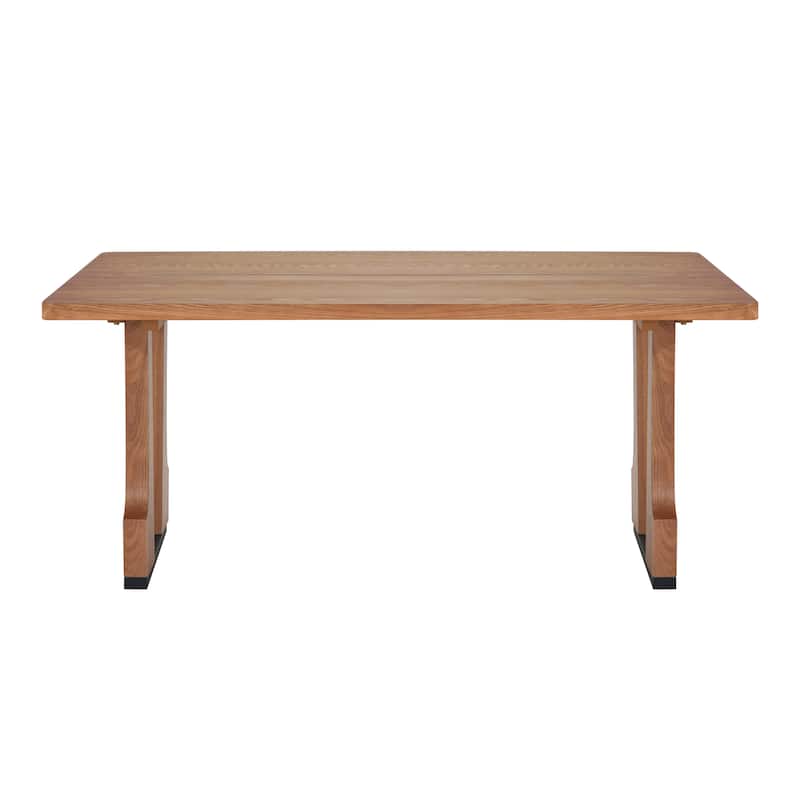 63" Rectangular Dining Table, 63"W x 35.5"D x 29.5"H, perfect for kitchens, dining rooms, and apartments