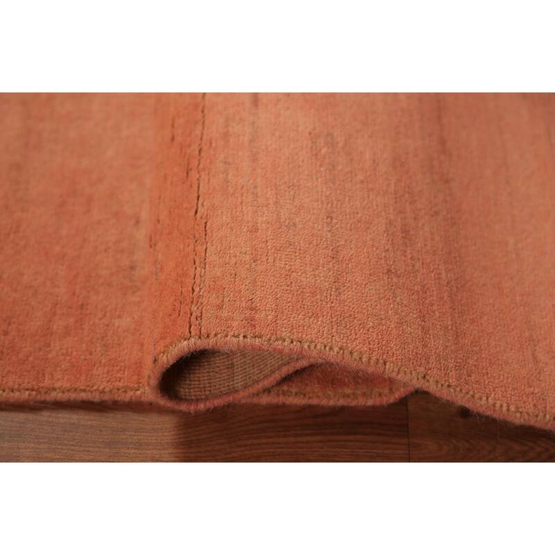 Orange Gabbeh Oriental Runner Rug Handmade Hallway Wool Carpet - 1'11" x 5'11"