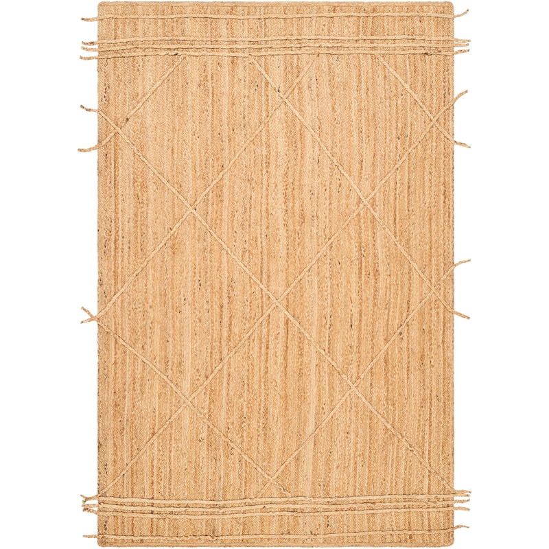 Kegan Handmade Braided Jute Area Rug - Tan - 6' x 9'