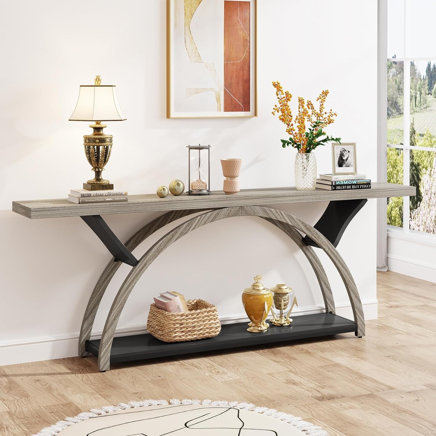 Narrow-Long-Console-Table-Sofa