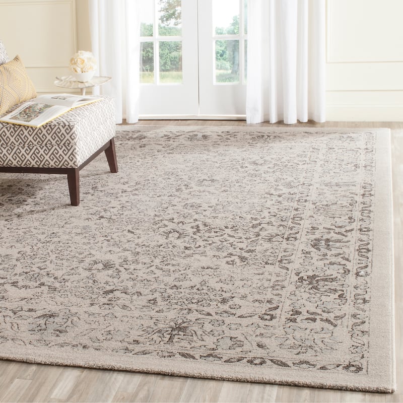 SAFAVIEH Carmel Lilianka Vintage Boho Distressed Oriental Rug - 9' x 12' - Beige/Blue