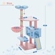 preview thumbnail 3 of 6, Flower Cat Tree 47.2" Multi-Level Cat Tower with Sisal Covered Scratching Posts, Cute Cat Condo for Indoor Small Medium Cats, Pi