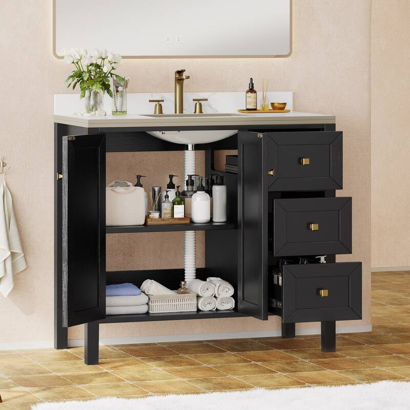 Moasis 36"/40"/ 47" Bathroom Vanity Cabinet with Sink