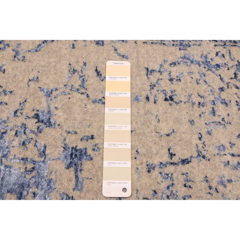 ECARPETGALLERY Hand Loomed Elysian Light Khaki Rug - 8'0 x 9'11