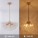 preview thumbnail 12 of 14, 6-Light Modern Luxury Crystal Chandelier
