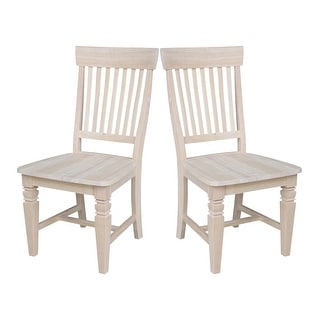 International Concepts Solid Wood Tall Java Dining Chairs - Set of 2 ...