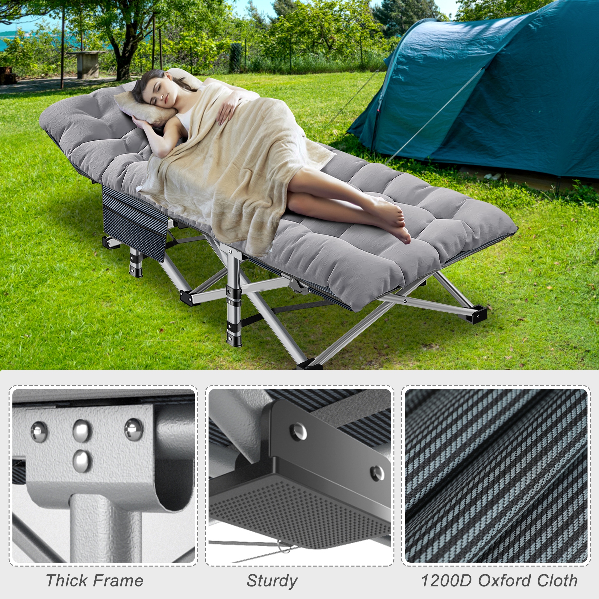 Portable sleeping cot outlet