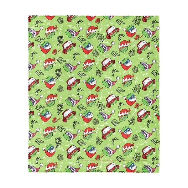 slide 2 of 18, Nickelodeon Teenage Mutant Ninja Turtles Christmas Silk Touch Throw Blanket 50x60 inches - Xmas Turtles