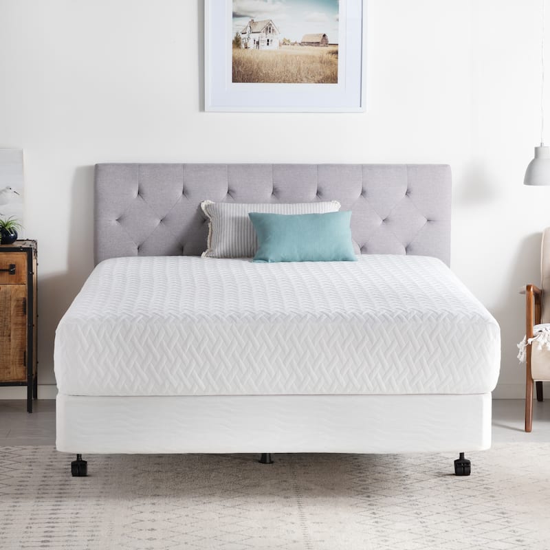 Brookside Universal Adjustable Metal Bed Frame with Center Support - Wheels or Glides - Black/Wheels