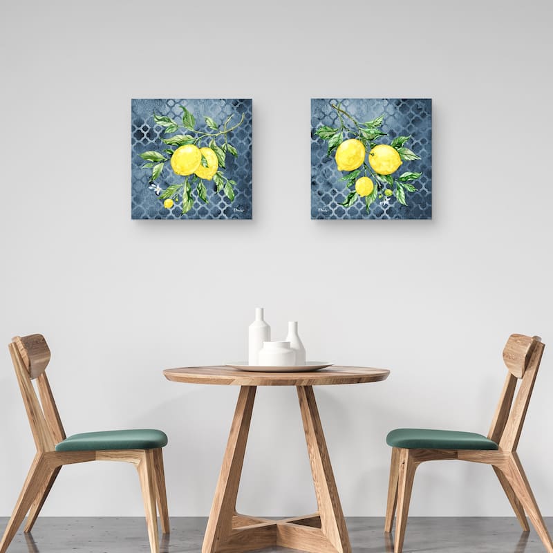 Sicilian Lemons by Paul Brent S/2 by Paul Brent Canvas Art Prints