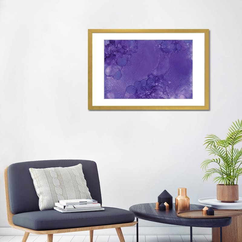 iCanvas "Purples Bubbles" by Melissa Renee