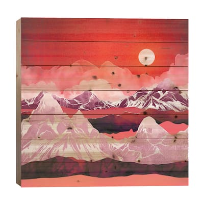Scarlet Glow Print On Wood by SpaceFrog Designs - Multi-Color