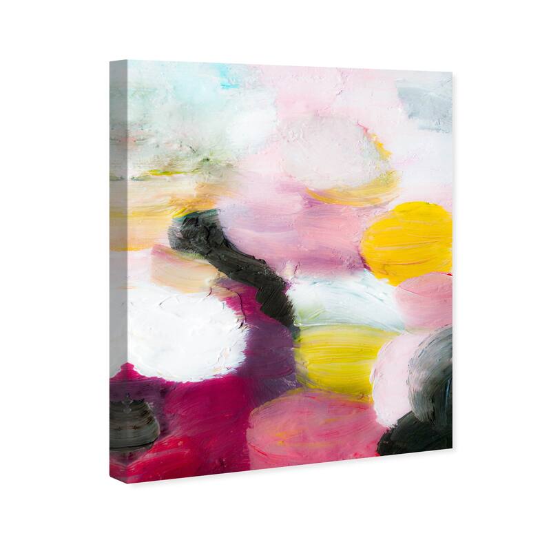 Wynwood Studio Abstract Might Pink and Modern & Contemporary Wall Art Canvas Print