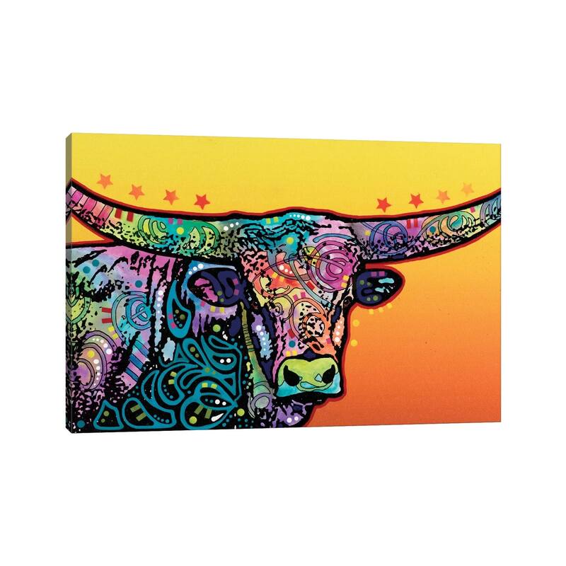 iCanvas "The Longhorn" by Dean Russo Canvas Print