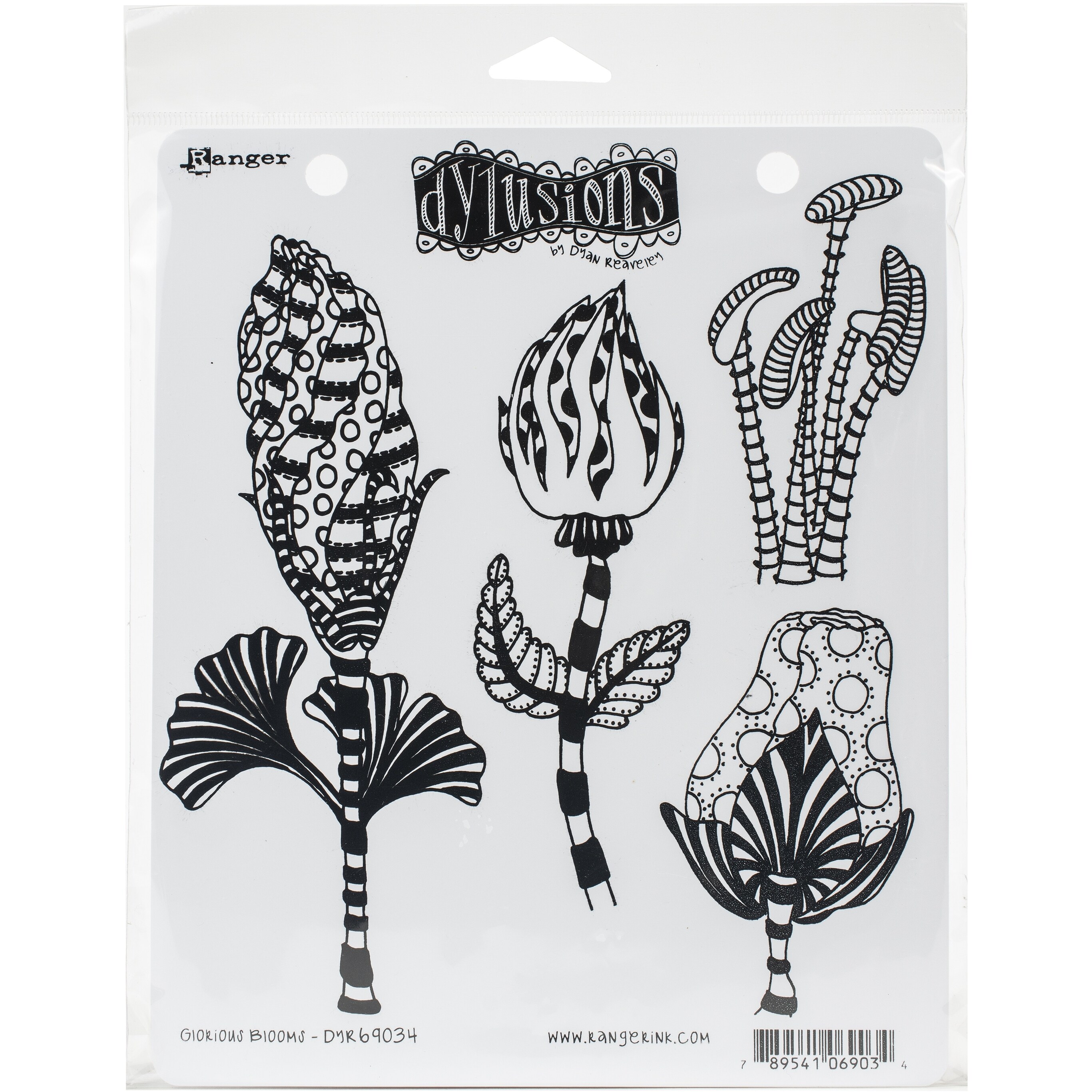 Ranger Dyan Reaveley/'s Dylusions Cling Stamp Collections 8.5/"X7/"-Mini Moo