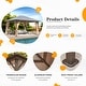 preview thumbnail 50 of 133, EROMMY Hardtop Gazebo,Outdoor Pergola with Double Roof & Netting & Curtains,Heavy Duty Canopy for Patio, Backyard, Pool party