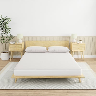 All-in-One Copper Infused Fitted Mattress Protectors and Pillow Protectors - EACH SOLD SEPRATELY - White/Copper