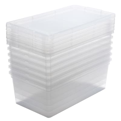 Simplify Stackable Storage Bins with Lids in Clear