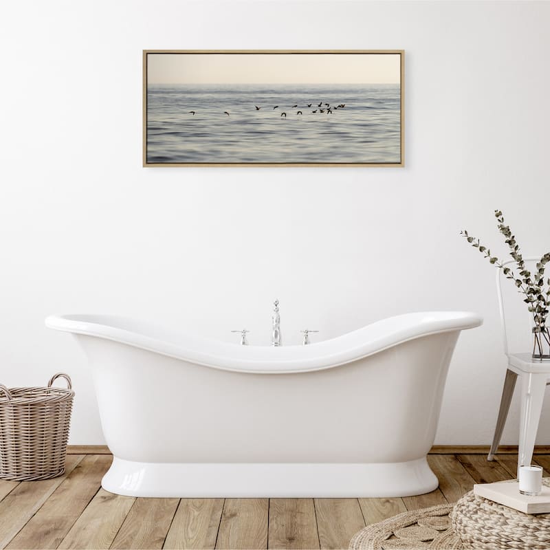 Kate and Laurel Sylvie Birds of a Feather Framed Canvas by Crystal Lynn Collins