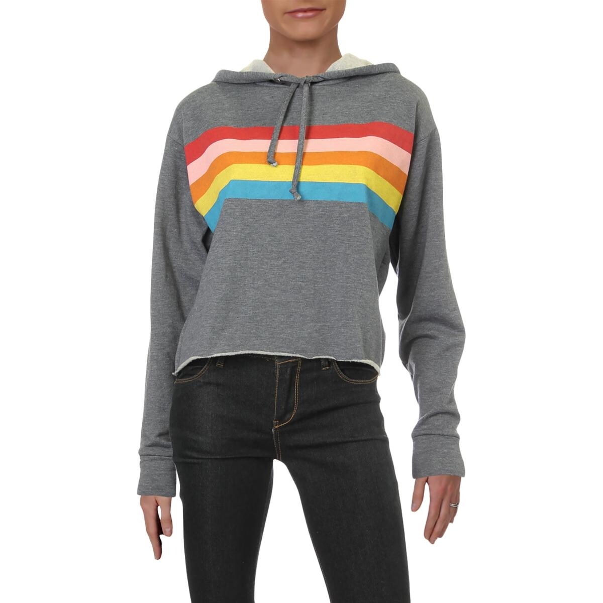 striped womens hoodie