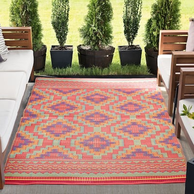 Sundown Moroccan Abstract Indoor/Outdoor Area Rug