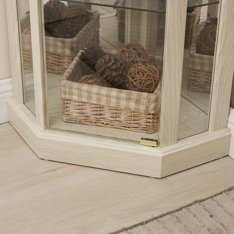 Lighted Corner Curio Cabinet