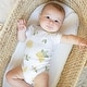 preview thumbnail 3 of 3, Sweet Jojo Designs Lemon Floral Girl 0-6M Baby Clothes Onesies 2 Pack Yellow White Watercolor Boho Bohemian Farmhouse Leaf Fruit
