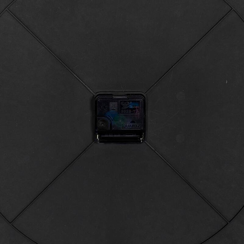 Dark Blue Glass Contemporary Wall Clock 20 x 20 x 3 - 20 x 3 x 20