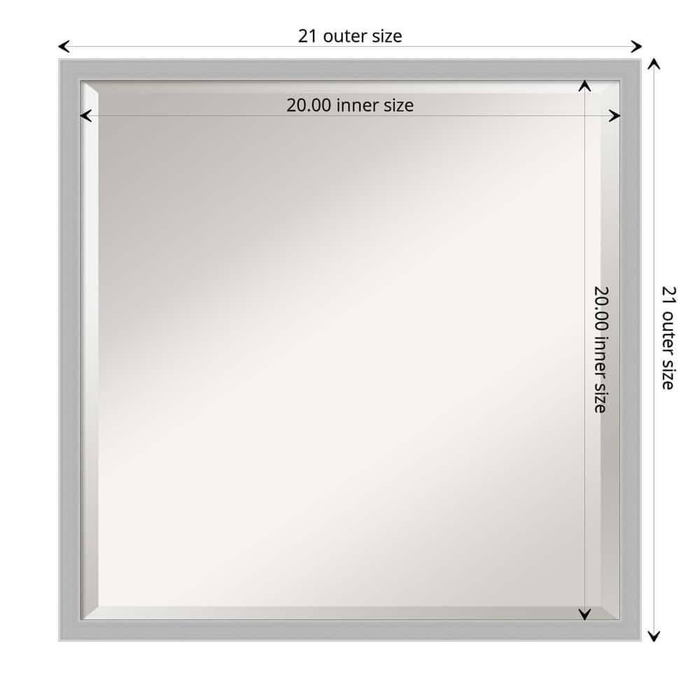 Beveled Bathroom Wall Mirror - Hera Frame
