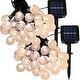 preview thumbnail 6 of 15, Sunnydaze 30-Count LED Solar Powered Globe String Lights - Set of 1 - Multiple Colors Available
