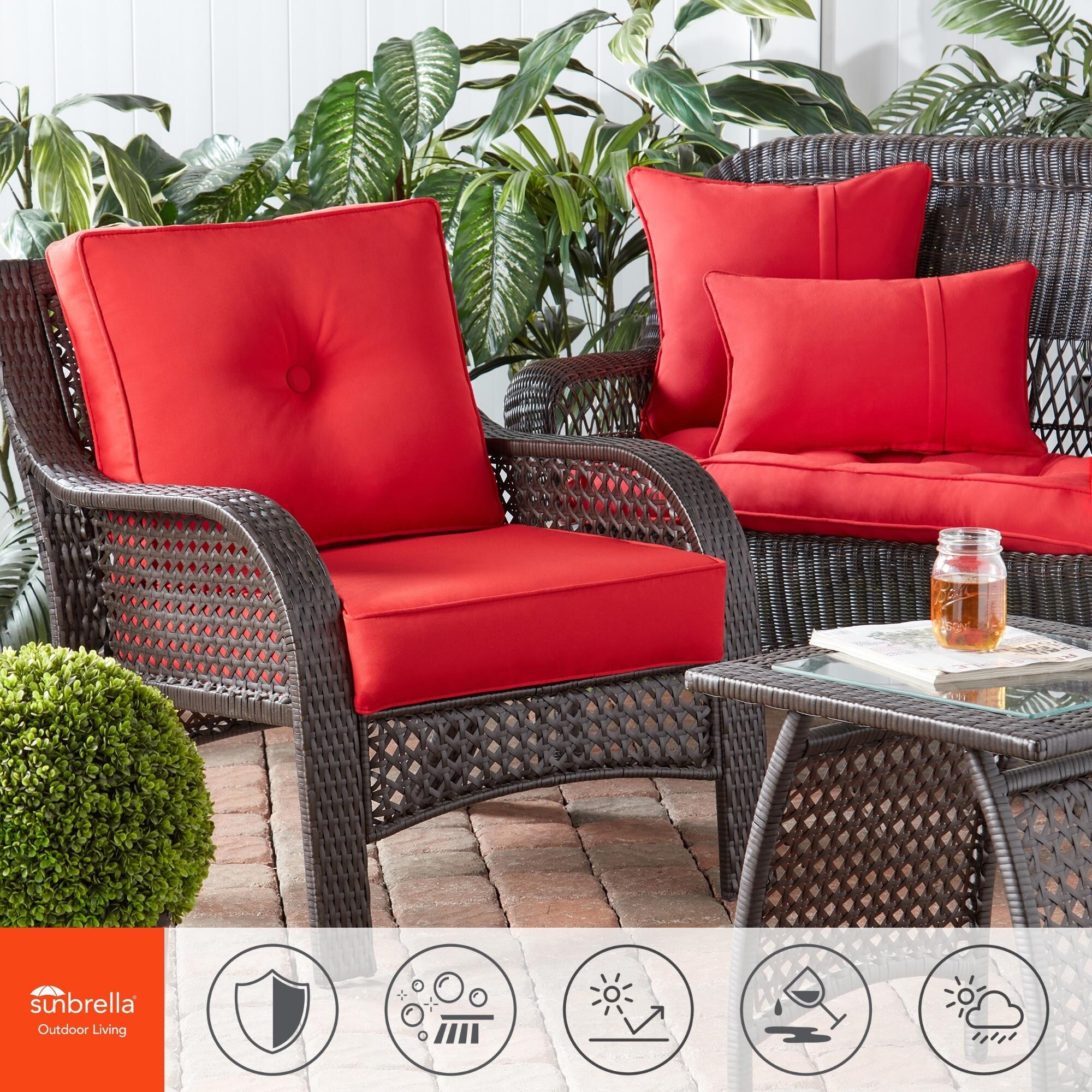 Patio set sale cushions