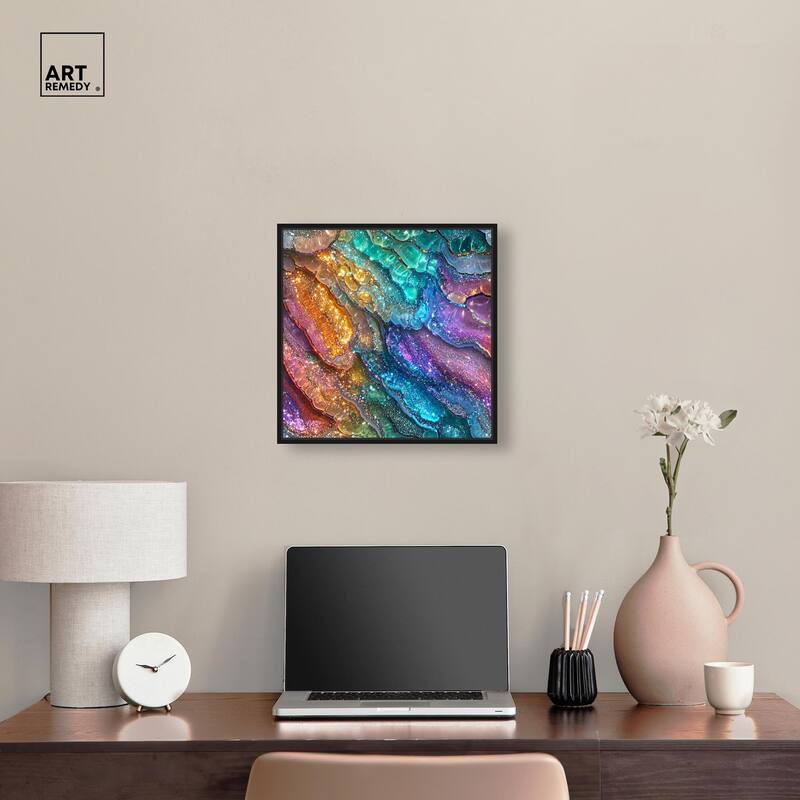 Glittering Spectrum I Canvas by Art Remedy