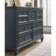 preview thumbnail 22 of 36, Roundhill Furniture Clelane Wood Bedroom Set with Bed, Dresser, Mirror, and Nightstand