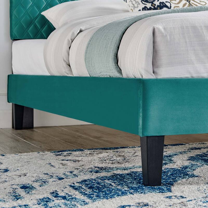Garcelle Performance Velvet King Platform Bed