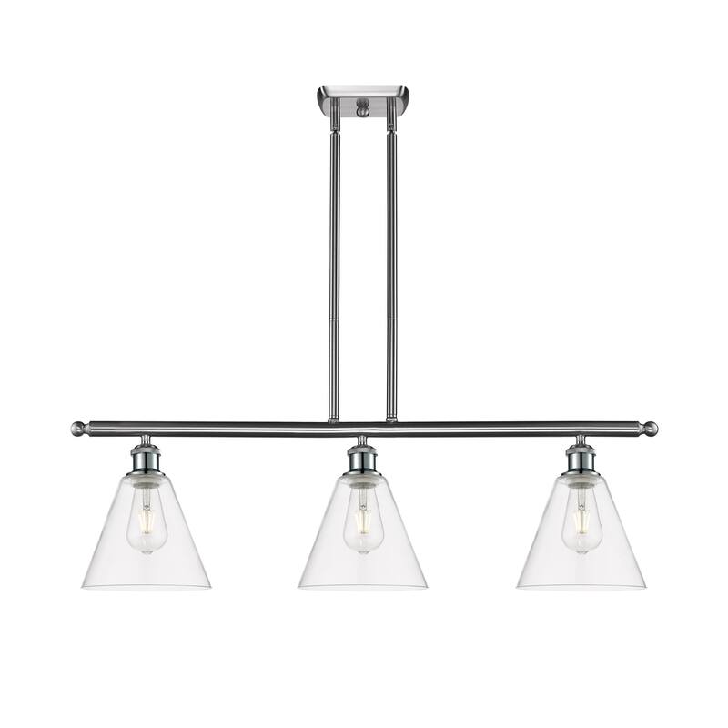 Innovations Lighting 516-3I-11-36 Berkshire Linear Berkshire 3 Light - Brushed Satin Nickel / Clear