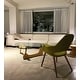 preview thumbnail 28 of 71, Organic Upholstered Fabric Modern Armchair with Natural Wooden Legs for Dining Room Office or Accent Lounge Side Chair