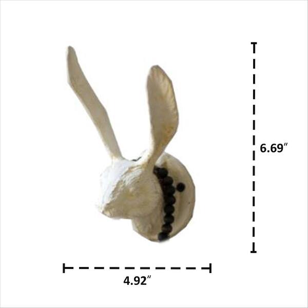 Cast Iron Rabbits Wall Hook - Antique White - Bed Bath & Beyond - 34605286