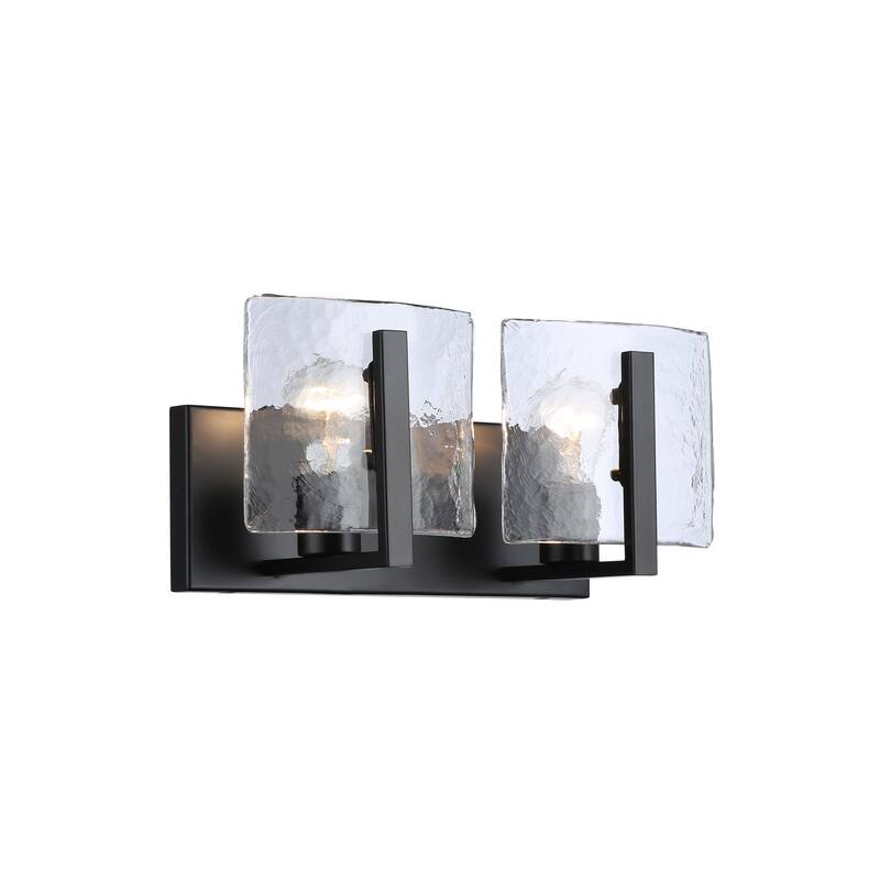Golden Lighting Aenon 2-light Vanity in Matte Black