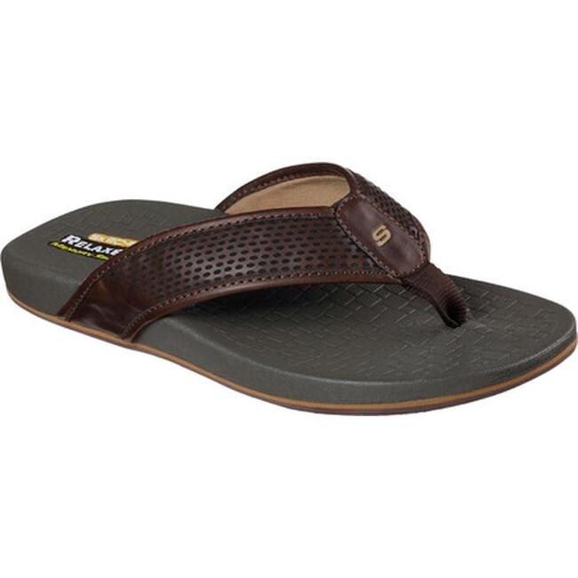 skechers men's pelem emiro flip flop