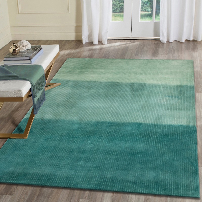 Liora Manne Como Tibetan Stripe Indoor Area Rug - 8'3" x 11'6" - Ocean