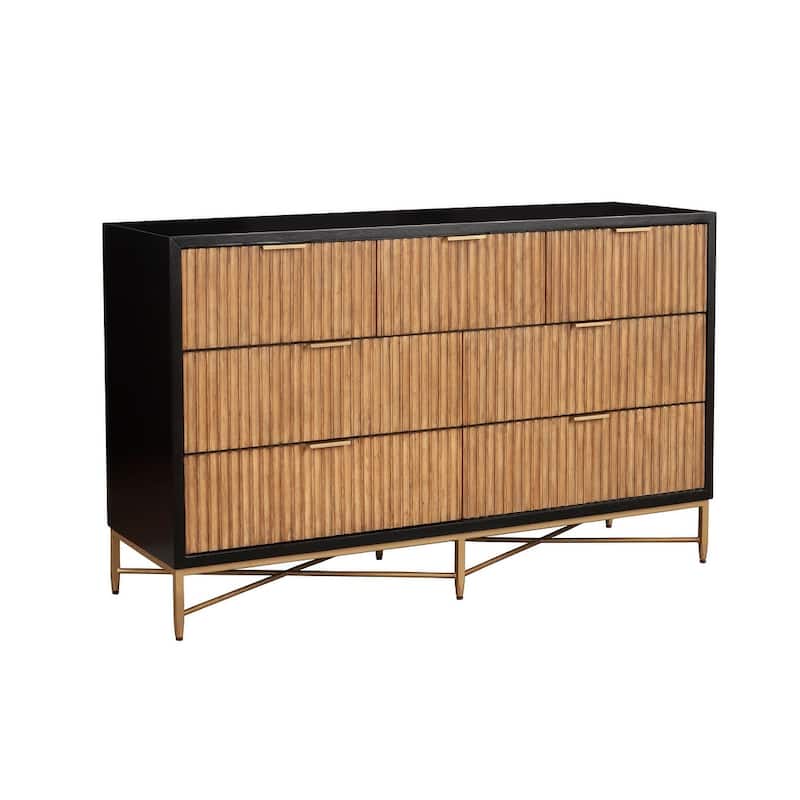 Origins by Alpine Larsen 7 Drawer Dresser in Black