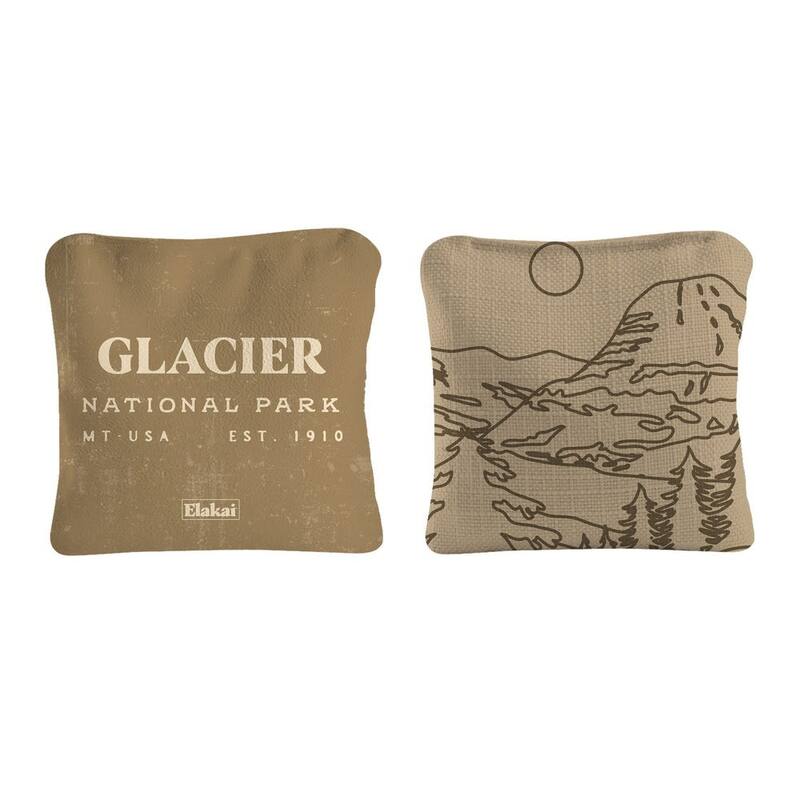 Glacier National Park Dual Sided Pro Cornhole Bags (Set of 4)