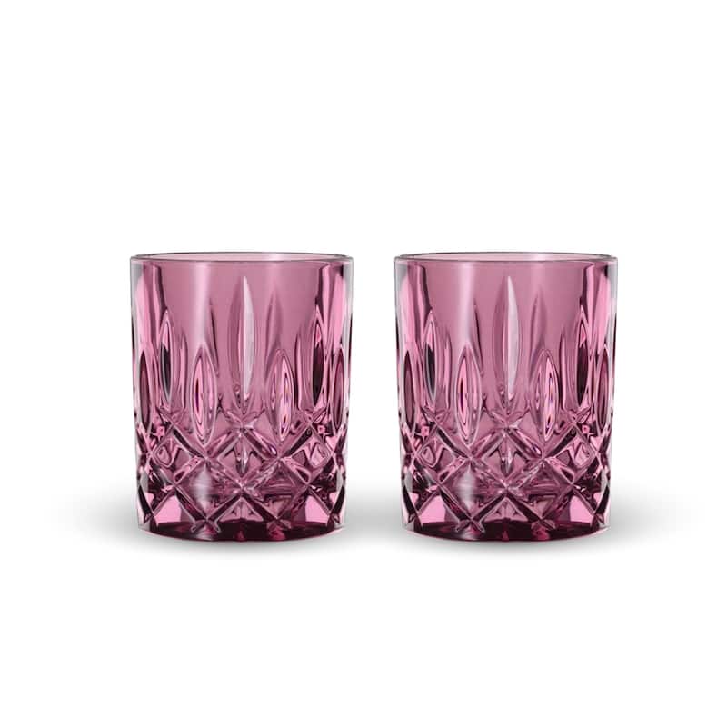 Nachtmann Set of 2 Noblesse Fine Glass Whiskey Tumblers - Berry