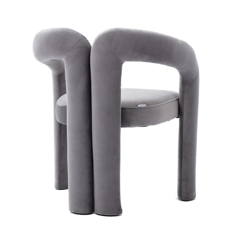 Velvet Upholstered Unique Designed Accent Side Chair（set of 2）