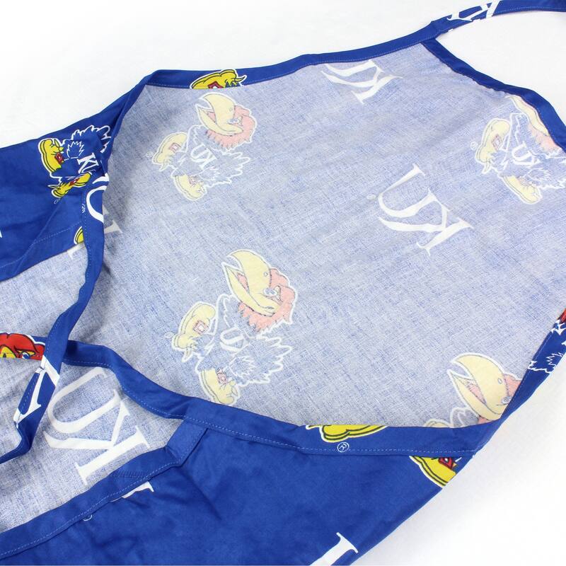Kansas Jayhawks Tailgating or Grilling Apron With 9" Pocket, Fully Adjustable