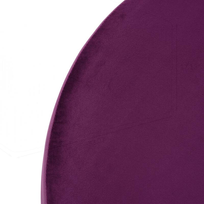 Velvet Round Ottoman