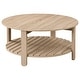 preview thumbnail 1 of 5, Fowler 1-Shelf Round Engineered Wood Coffee Table Natural Natural - Wood