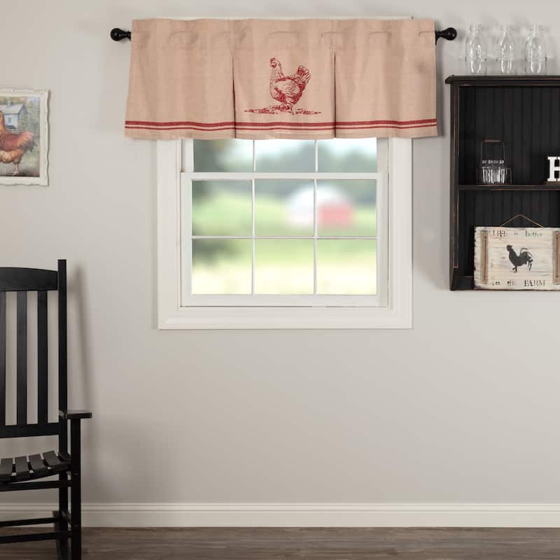 Sawyer Mill Chicken Pleated Valance