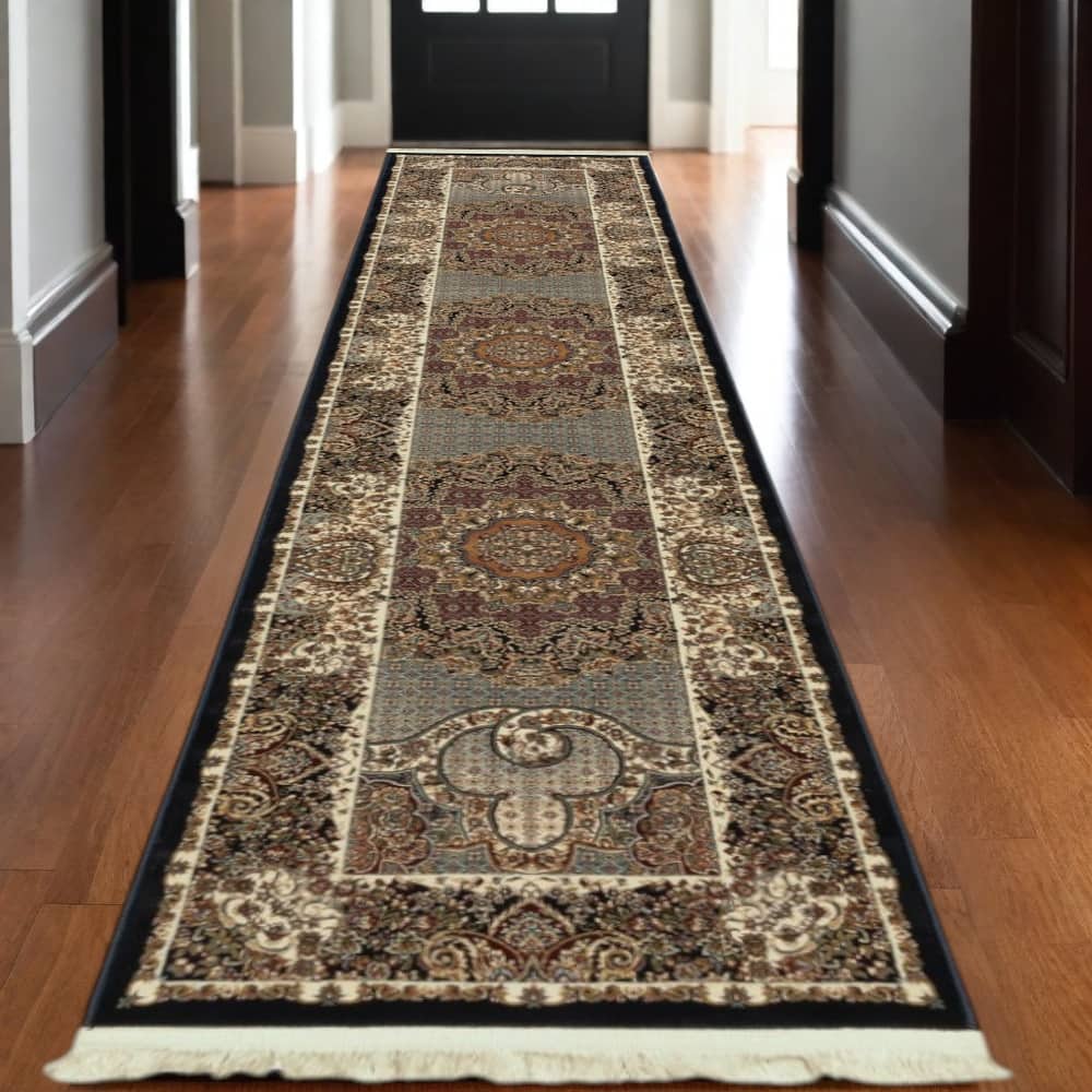 HomeRootsMedallion Traditional Runner Area Rug