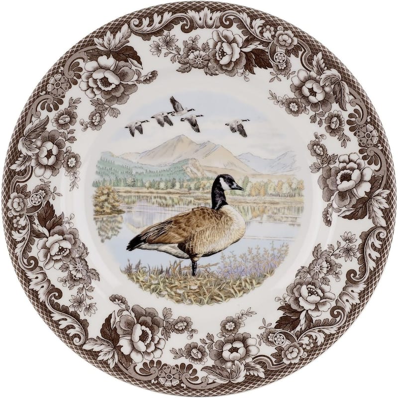 Spode Woodland Dinner Plate Birds Motif - 10.5 - Canadian Goose